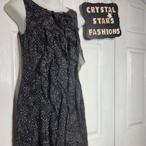 Ann Taylor Est 1954 Black & White sleeveless Dress
